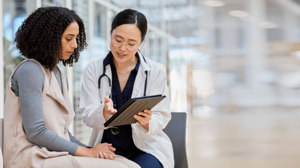 Doctor with patient